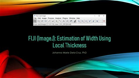 measure layer thickness imagej|thickness tool.